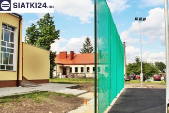Siatki Polkowice - Zielone siatki ze sznurka na ogrodzeniu boiska orlika dla terenów Polkowic